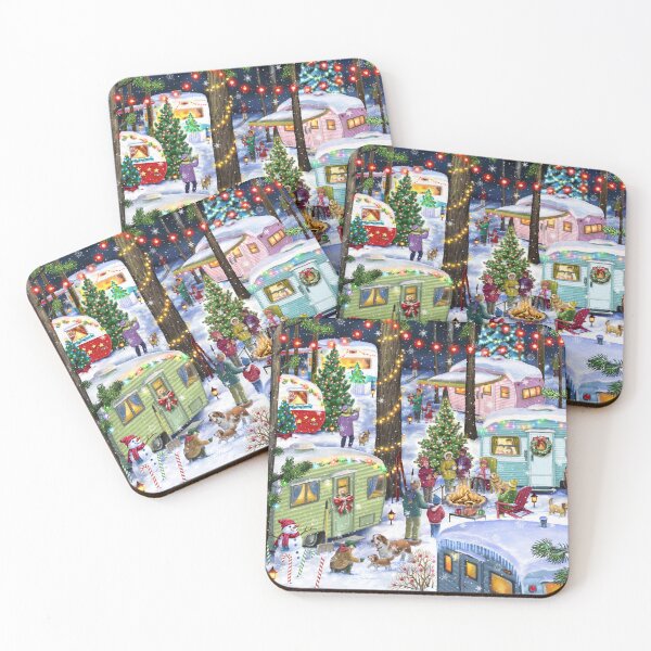 Item preview, Retro Christmas Camping designed and sold by Halcyon-Studio.