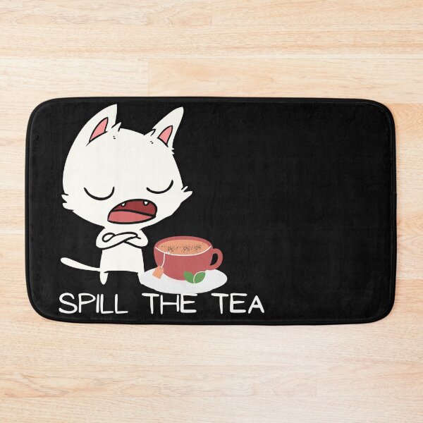 Item preview, Goat Kid Spill the Tea and tell it all let's talk, tell me everything, let's chat, spill it, gossip designed and sold by tranquilbeach.