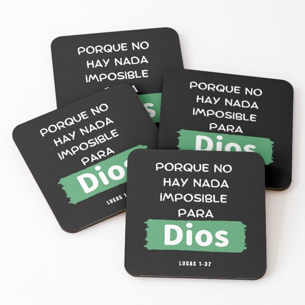 Item preview, Bible Verse Luke 1-37, For With God Nothing shall Be Impossible In Spanish designed and sold by bible-prints.