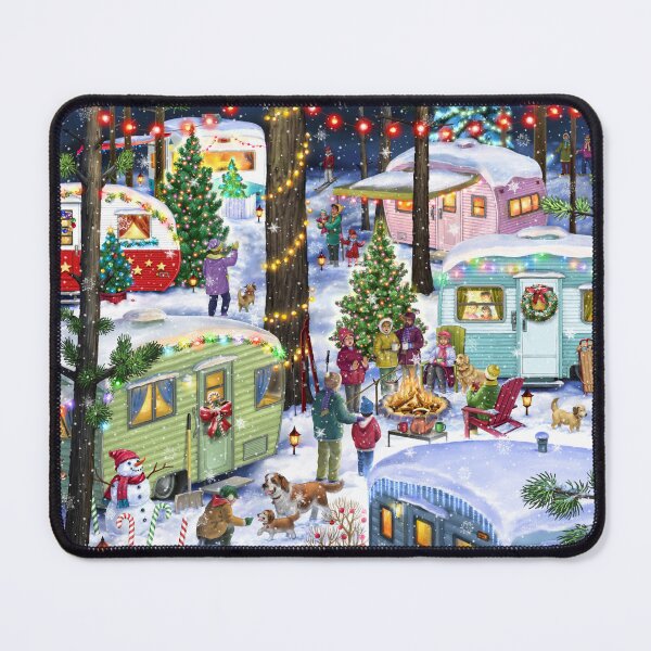 Item preview, Retro Christmas Camping designed and sold by Halcyon-Studio.
