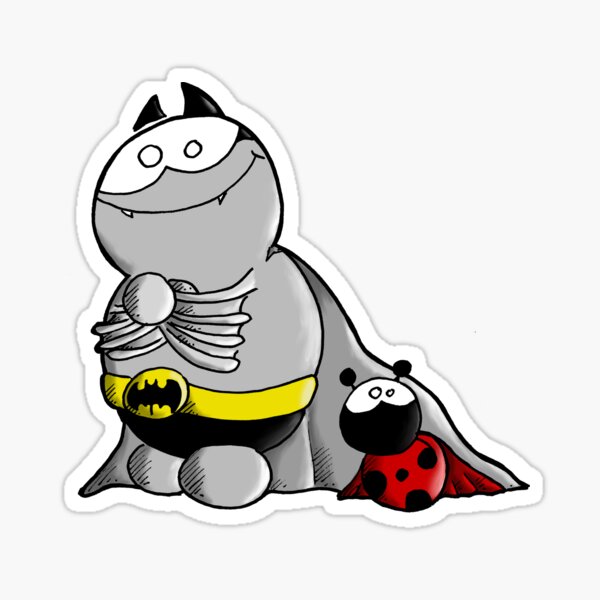 Superheroes - Fredthesuperbat Sticker