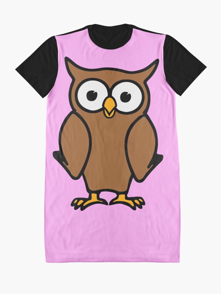 Alternate view of Alvin the Owl Graphic T-Shirt Dress
