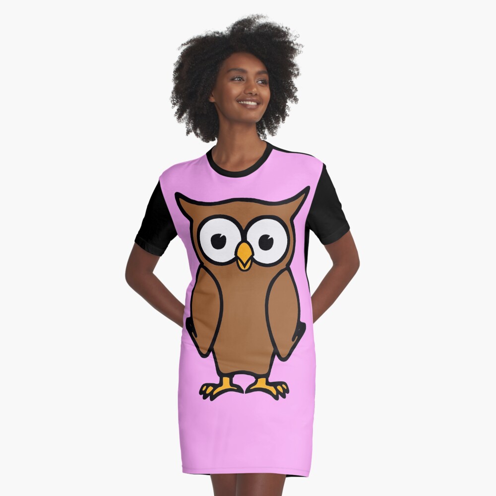 Alvin the Owl Graphic T-Shirt Dress