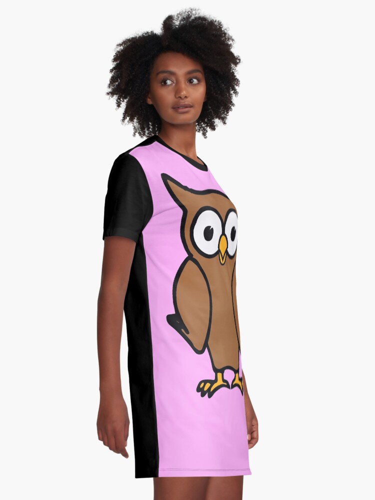 Alternate view of Alvin the Owl Graphic T-Shirt Dress