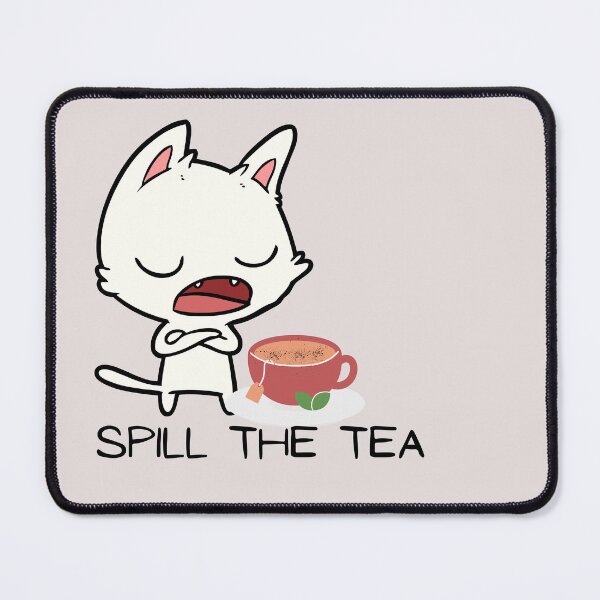 Item preview, Goat Kid Spill the Tea and tell it all let's talk, tell me everything, let's chat, spill it, gossip designed and sold by tranquilbeach.