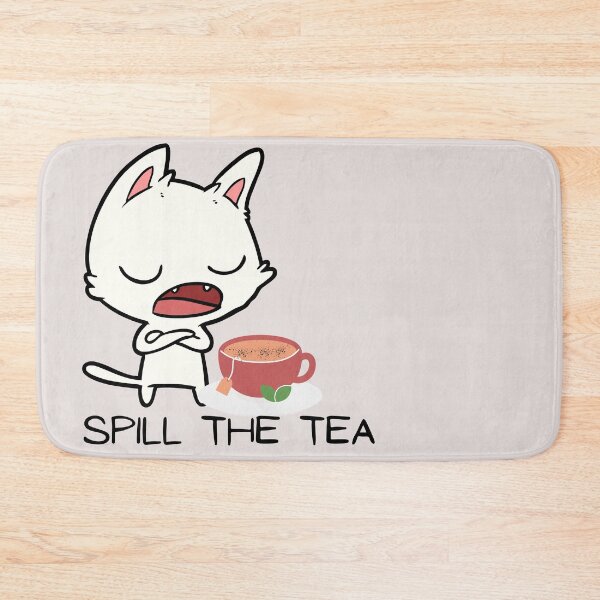 Item preview, Goat Kid Spill the Tea and tell it all let's talk, tell me everything, let's chat, spill it, gossip designed and sold by tranquilbeach.
