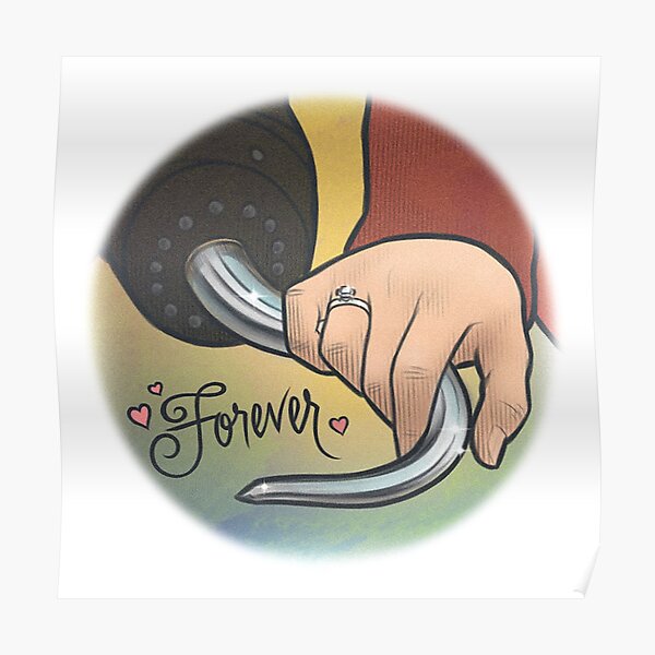 Hand and hook Poster