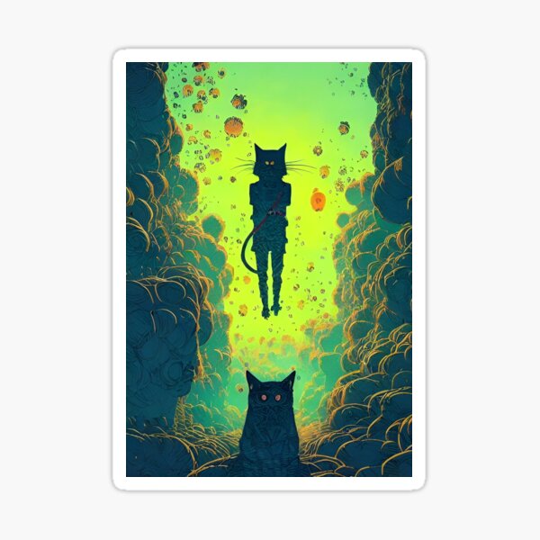 Dystopian Cats Sticker For Sale By Thehorrorcatdad Redbubble 3530