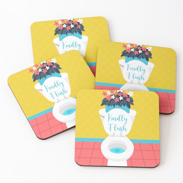 Item preview, Kindly Flush Bathroom Art designed and sold by robyriker.