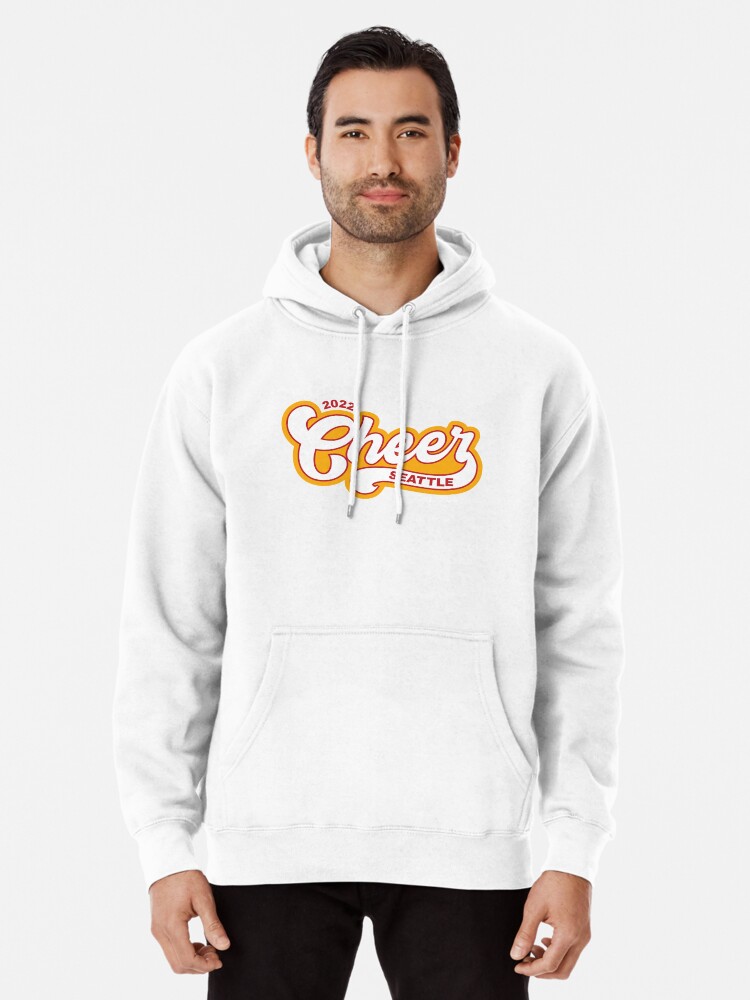 Pullover Hoodie, Cheer Seattle - 70s Styling designed and sold by CheerSeattle
