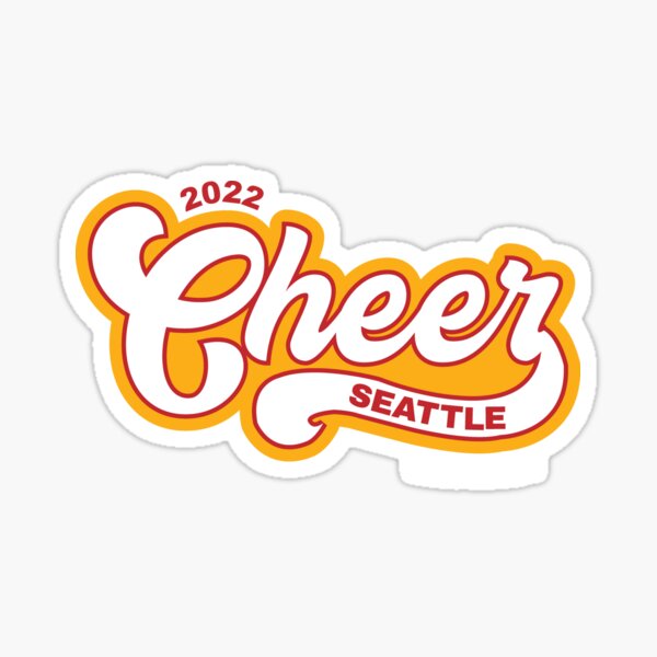 Cheer Seattle - 70s Styling Sticker