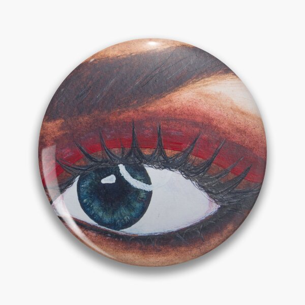 Item preview, Stunning rose eye makeup look painted in watercolour designed and sold by Chantellearts.
