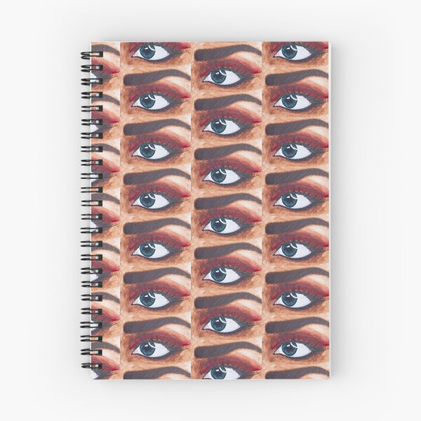 Item preview, Stunning rose eye makeup look painted in watercolour designed and sold by Chantellearts.