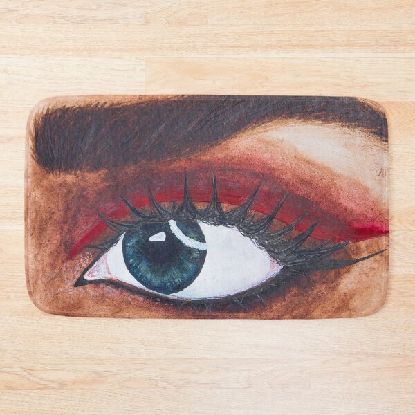 Item preview, Stunning rose eye makeup look painted in watercolour designed and sold by Chantellearts.