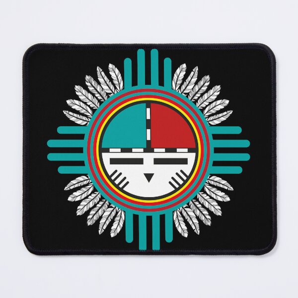 Item preview, Zuni Sun Fetish Trilogy of Terror Sunface Hopi Kachina Native American designed and sold by bensemoum.