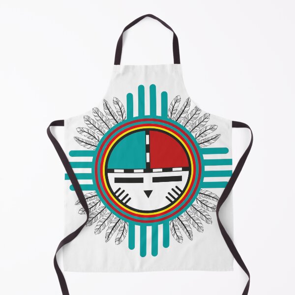 Item preview, Zuni Sun Fetish Trilogy of Terror Sunface Hopi Kachina Native American designed and sold by bensemoum.