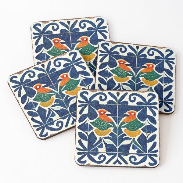 Item preview, Lovebirds Tiles designed and sold by Myriam Iart.