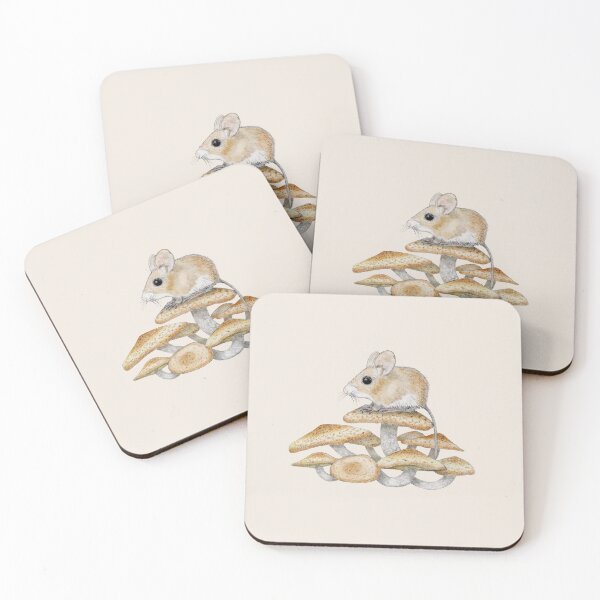 Item preview, Mouse and Mushrooms designed and sold by CoffeeberryArt.