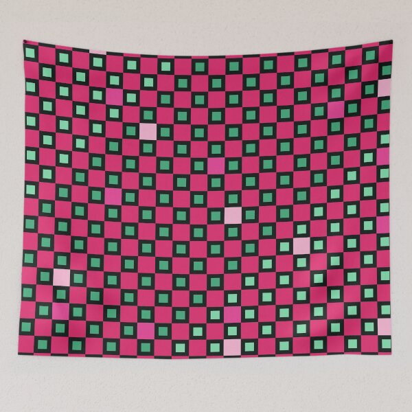 Item preview, All in a Square Pink and Green  designed and sold by dKarthdesign.