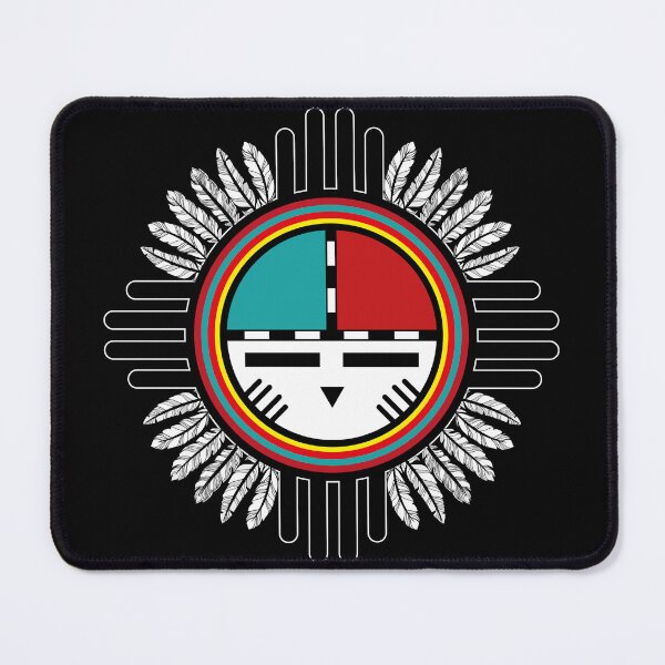 Item preview,  Zuni Sun Black Fetish Trilogy of Terror Sunface Hopi Kachina Native American designed and sold by bensemoum.