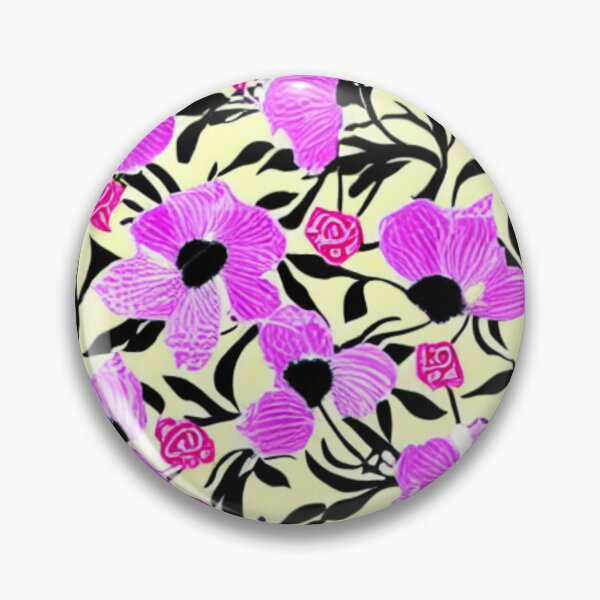 Item preview, Purple flower patterns and cream background designed and sold by ArteEterno.