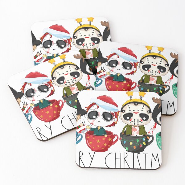 Item preview, Scary Christmas Chibi Horror Characters designed and sold by OrnamentallyYou.