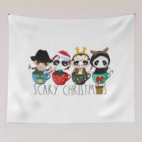 Item preview, Scary Christmas Chibi Horror Characters designed and sold by OrnamentallyYou.