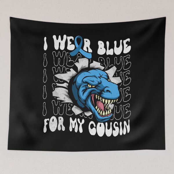 Item preview, Groovy I Wear Blue for My Cousin Dinosaur Diabetes Awareness designed and sold by Zulfiqqar.