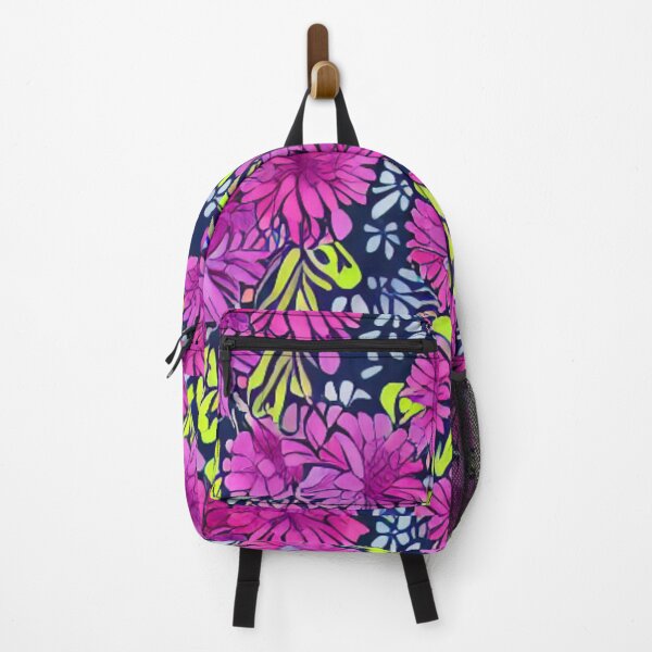 Item preview, Patterns of pink flowers and yellow leaves designed and sold by ArteEterno.