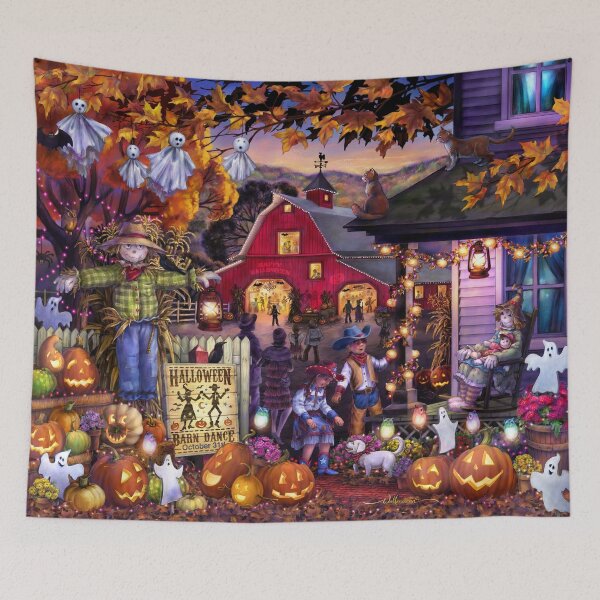 Item preview, Halloween Country Barn Dance designed and sold by Halcyon-Studio.