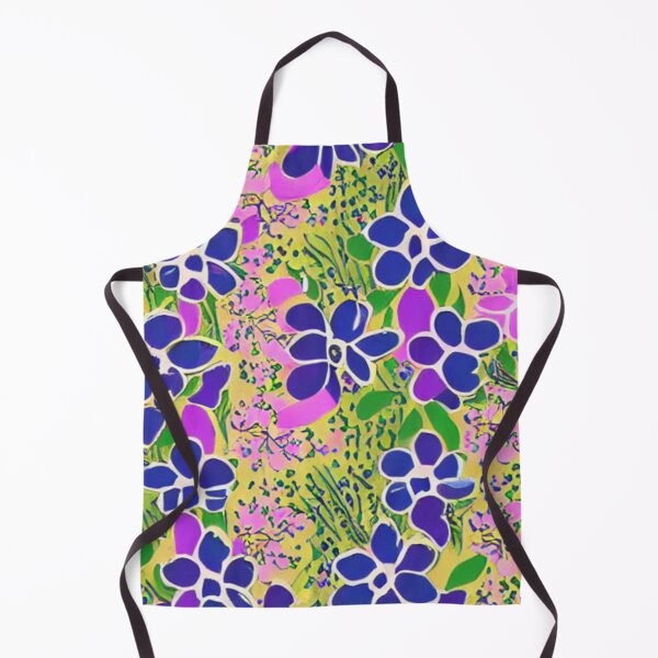 Item preview, Blue and pink flower patterns designed and sold by ArteEterno.