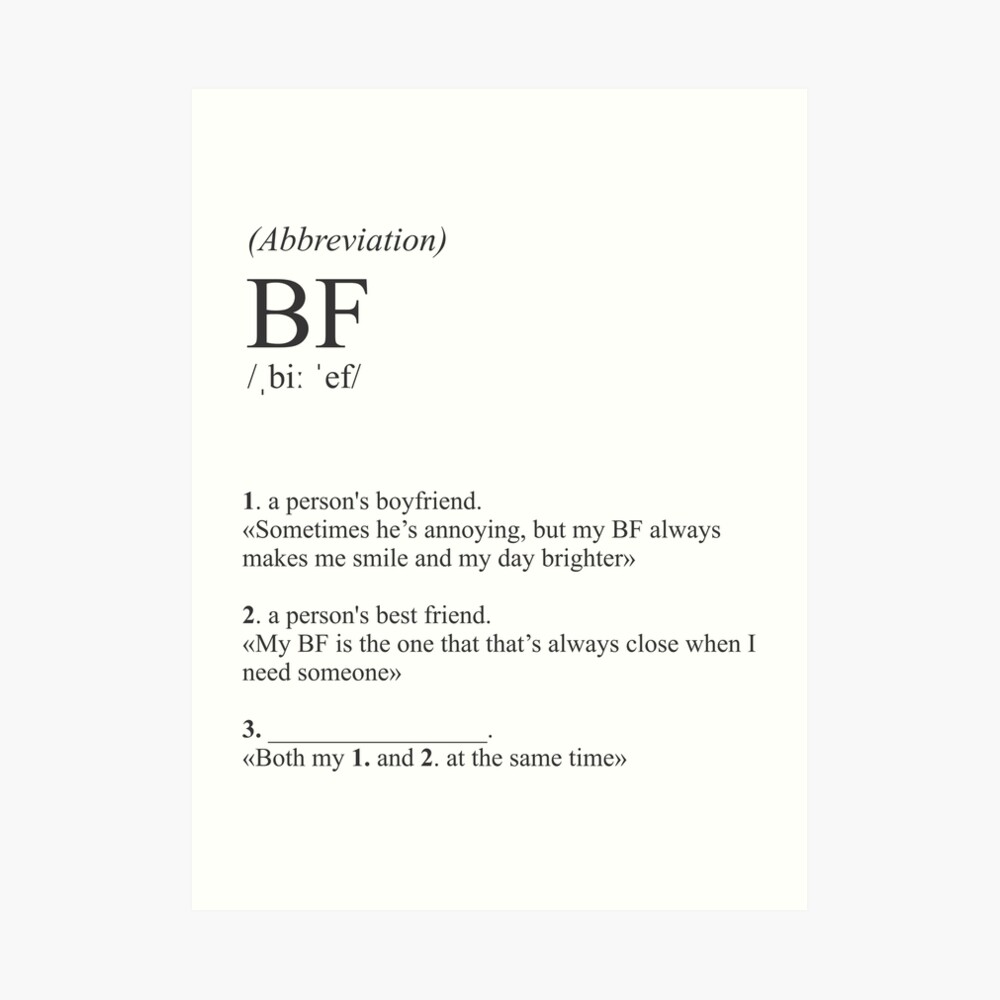 BF Definition in English (Light Background)