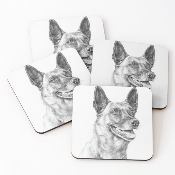 Artikelvorschau, Malinois Dog Portrait entworfen und verkauft von Arts & Dogs.