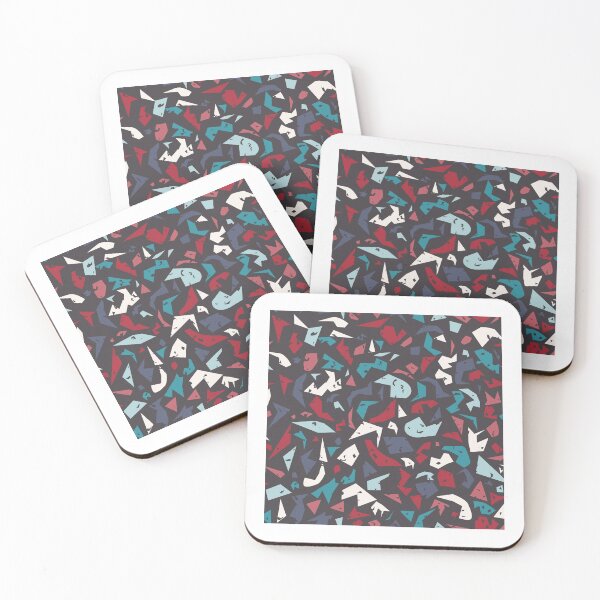 Item preview, Terrazzo style in turquoise, berry pink and blue - AFP22-03-ai designed and sold by FrancesPoff.