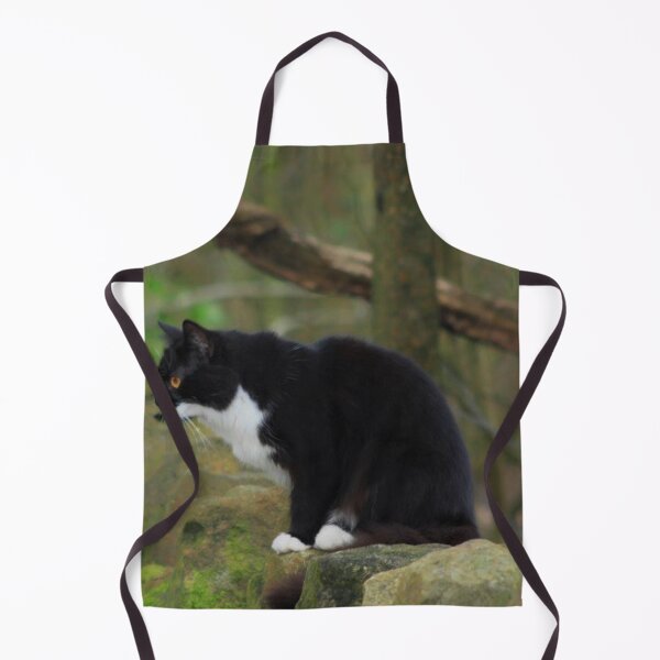 Item preview,  black and white fluffy cat designed and sold by Francespoppy.