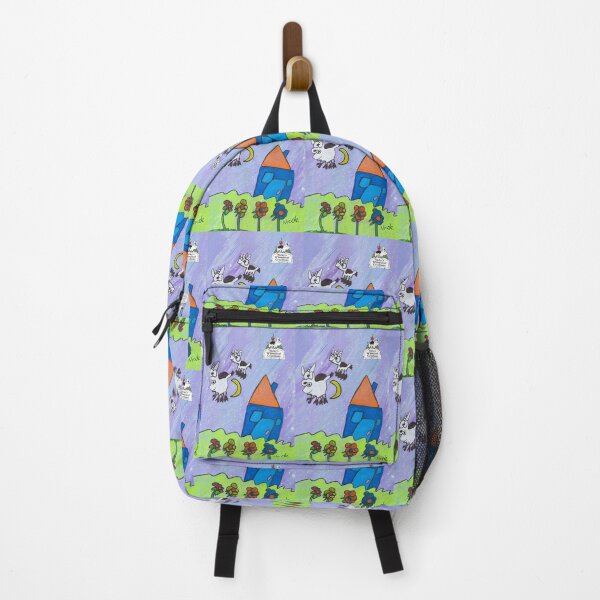 Item preview, Silly Cows Flying in the Moonlight + logo designed and sold by NickysWhimsical.