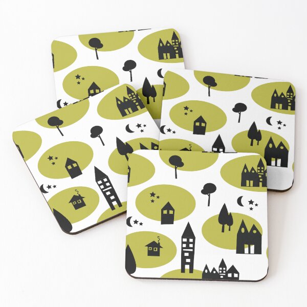 Item preview, Little Houses Under the Moonlight designed and sold by BeccaJaneDesign.