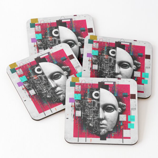 Item preview, Geometric Split Cyborg Face designed and sold by DES7iGN.