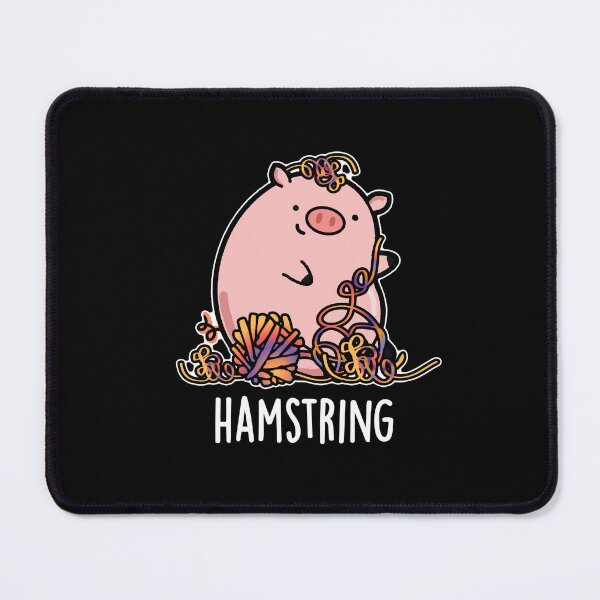 Item preview, Hamstring Funny Pig Puns (Dark BG) designed and sold by punnybone.