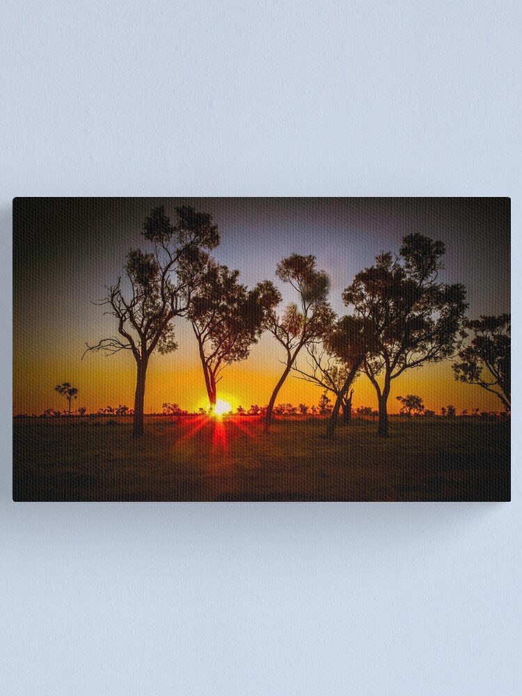 A0 SIZE CANVAS PRINT sunrise AUSTRALIA LANDSCAPE OUTBACK SUNSET PAINTING 