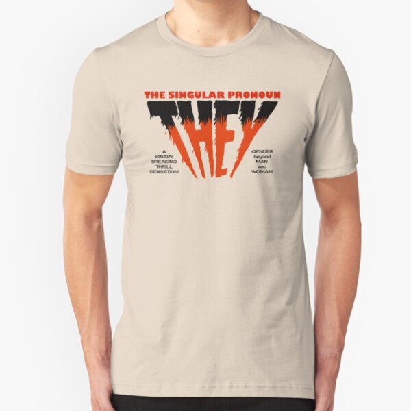THEY Horror Shirt (light) Slim Fit T-Shirt