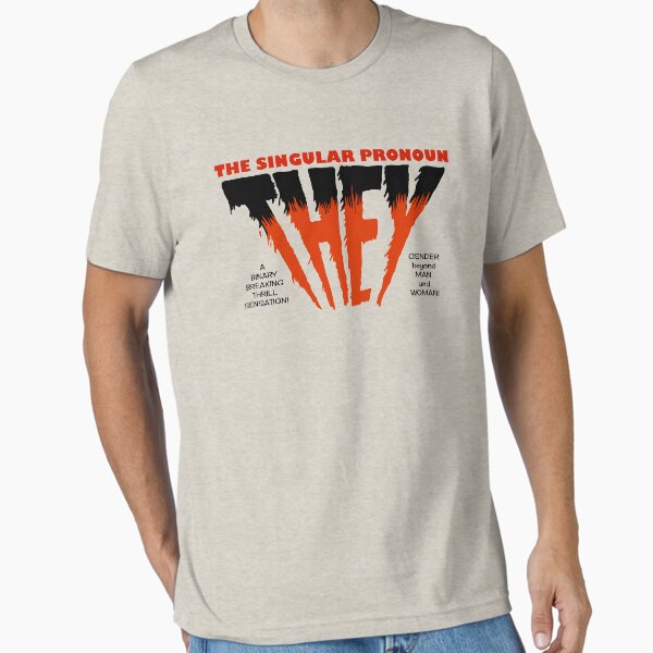 Item preview, THEY Horror Shirt (light) designed and sold by Sean Atlas.