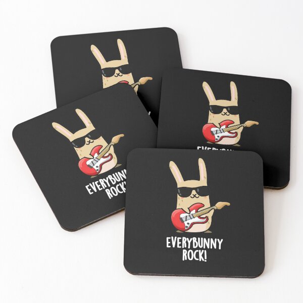 Item preview, Every Bunny Rock Funny Rabbit Puns (Dark BG) designed and sold by punnybone.