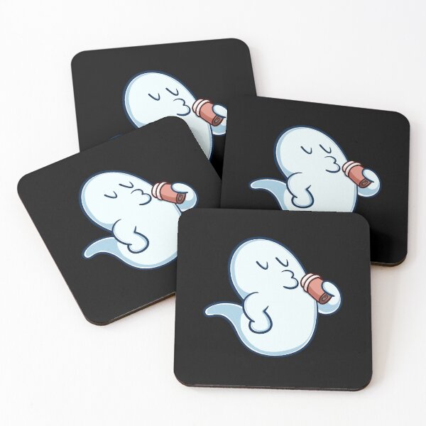 Item preview, Ghost Coffee Break (Black Backdrop) designed and sold by SilentNoiseArt.