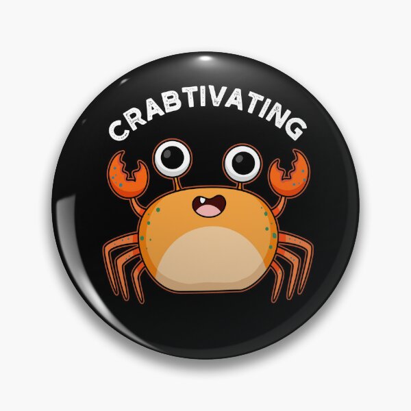 Item preview, Crabtivating Funny Crab Puns (Dark BG) designed and sold by punnybone.