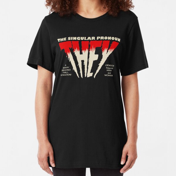THEY Horror Shirt (dark) Slim Fit T-Shirt