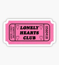 lonely hearts club Sticker