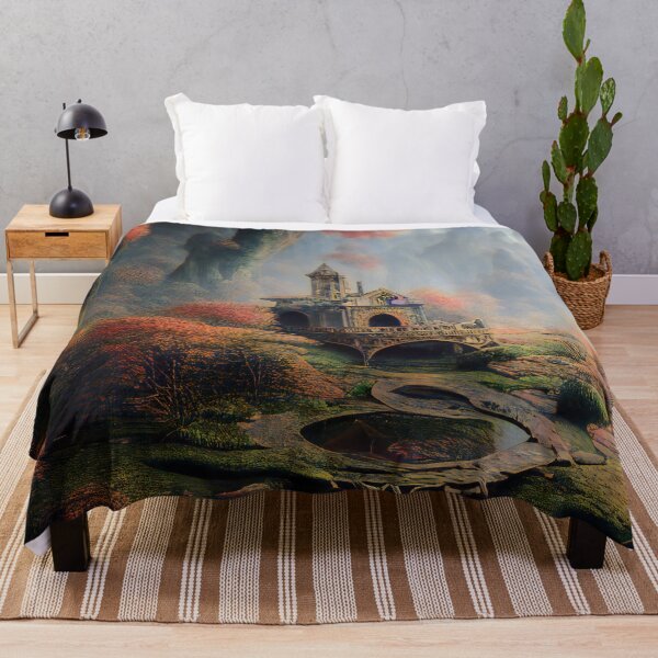 Item preview, Autumn Landscape, Sanctuary in a Fantasy World designed and sold by Itaya Art.