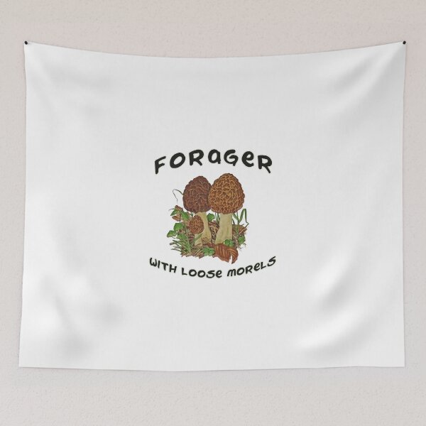 Item preview, Forager With Loose Morels designed and sold by thegayfunguy.