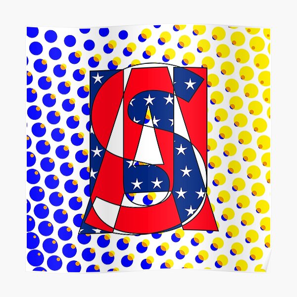 "USA PopArt Square" Poster for Sale by HellPrints Redbubble